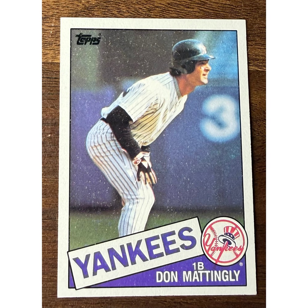 1985 Topps Don Mattingly 665 New York Yankees Baseball Card 1B Vintage MLB
